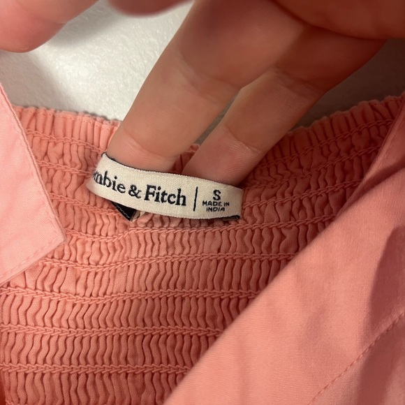Abercrombie & Fitch Cropped Wide Strap Tank Top Pink size Small - Picture 4 of 6